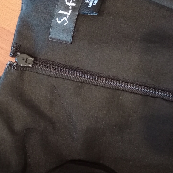 VTG 80s S.L. Fashions Sleeveless V Neck Cocktail Dress Size:8 Color:Black - Picture 10 of 10